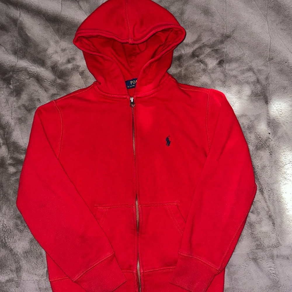 Kids Polo Ralph Lauren zip up hoodie size 8